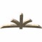 Ekena Millwork Davenport Rough Sawn Timber Gable Bracket, Douglas Fir, 84"W x 38"H x 4"D x 6"F, 11/12 Pitch GBW084X38X0406DAV00RDF - alternate 3